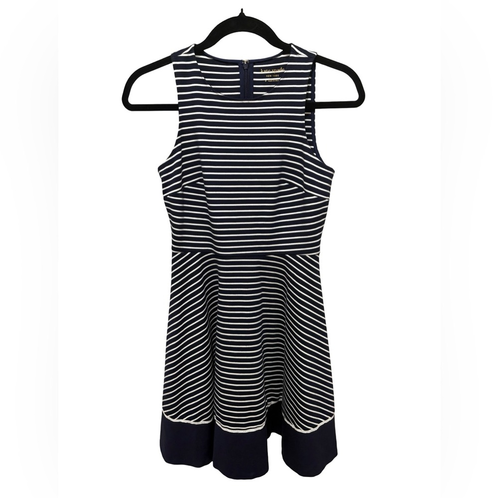 kate spade Navy and White Striped Sleeveless Dress